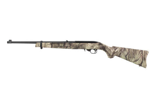 Ruger 10 22 22lr rifle features an 18.5 inch threaded barrel